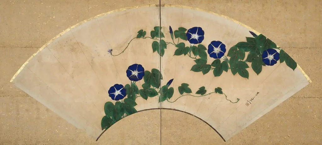 Morning Glories, by Suzuki Kiitsu