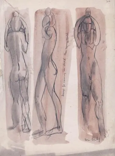 Man carrying a child, by Sven Berlin