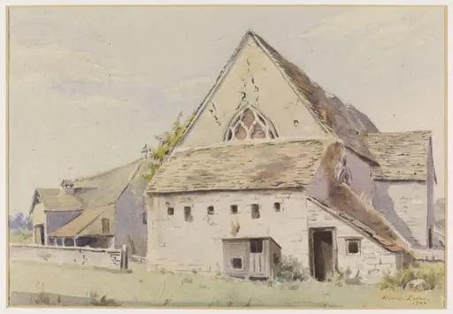 The Old Church (now a barn), Leonard Stanley, by Swan