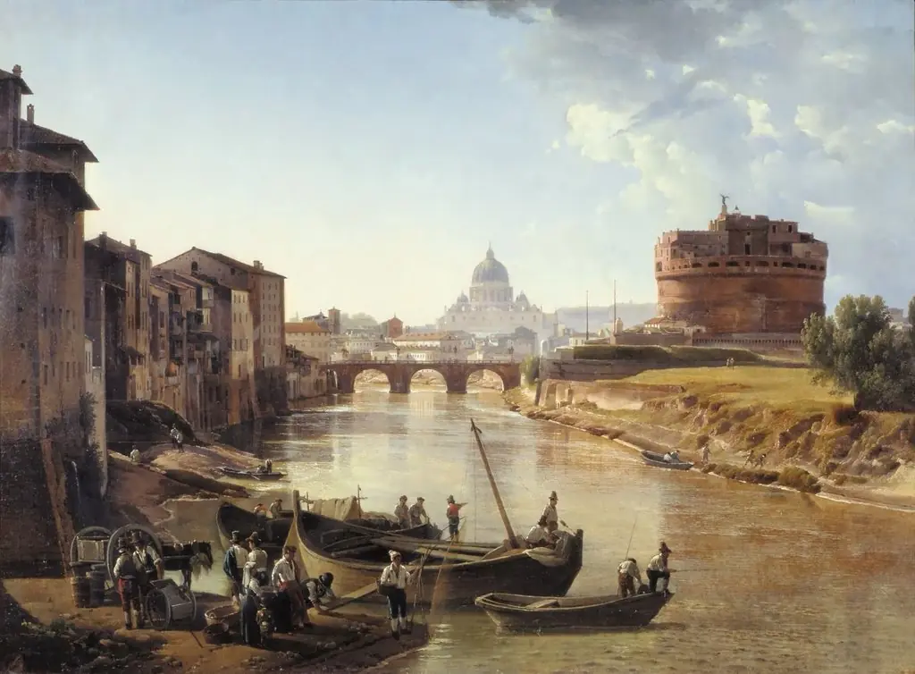 The New Rome. Castel Sant'Angelo, by Sylvester Shchedrin