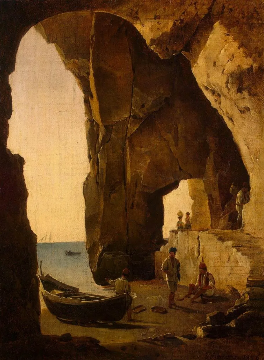 View of the Grotto at Sorrento, by Sylvester Shchedrin, oil, 1826