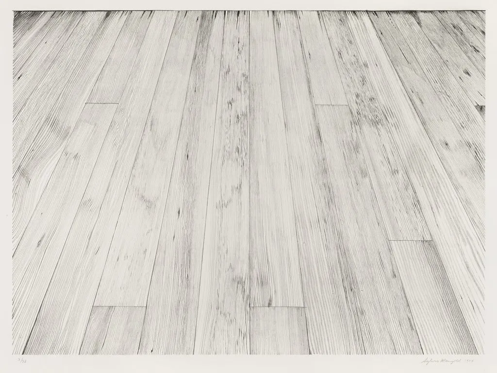 Untitled, by Sylvia Plimack Mangold, ink, 1974