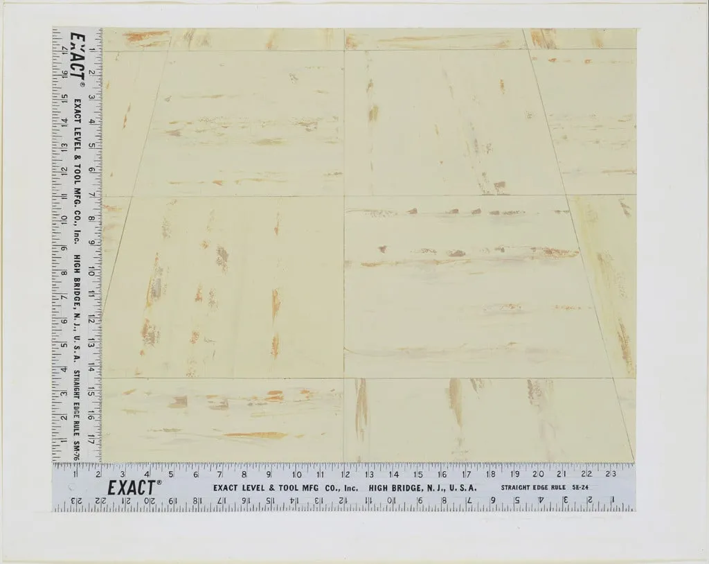 Untitled, by Sylvia Plimack Mangold, graphite, 1976