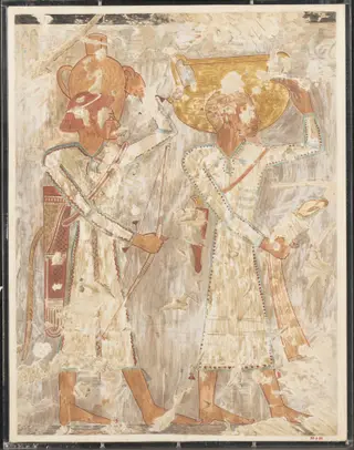 Syrians Bringing Vessels and Weapons, Tomb of Rekhmire