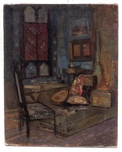 În atelierul pictorului, by Szatmary Alexandru