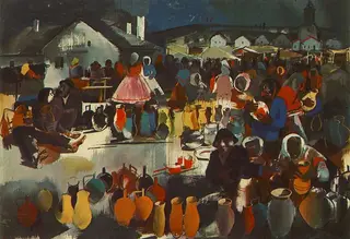 Szekler Market, by Vilmos Aba-Novák