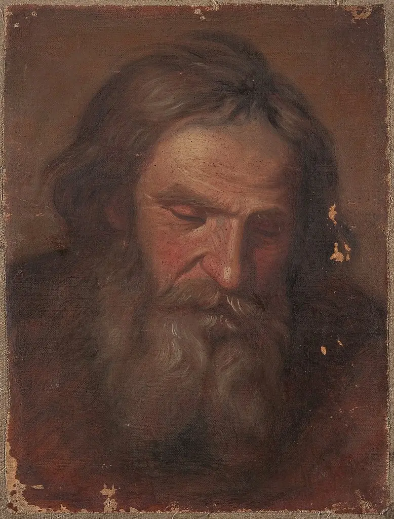 Study of an old man's head, by Szymon Czechowicz