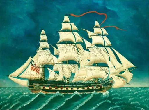 Ship in Full Sail, by T. Davies