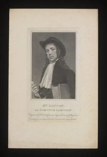 Mr Liston as Dominie Sampson, by T. Woolnorth