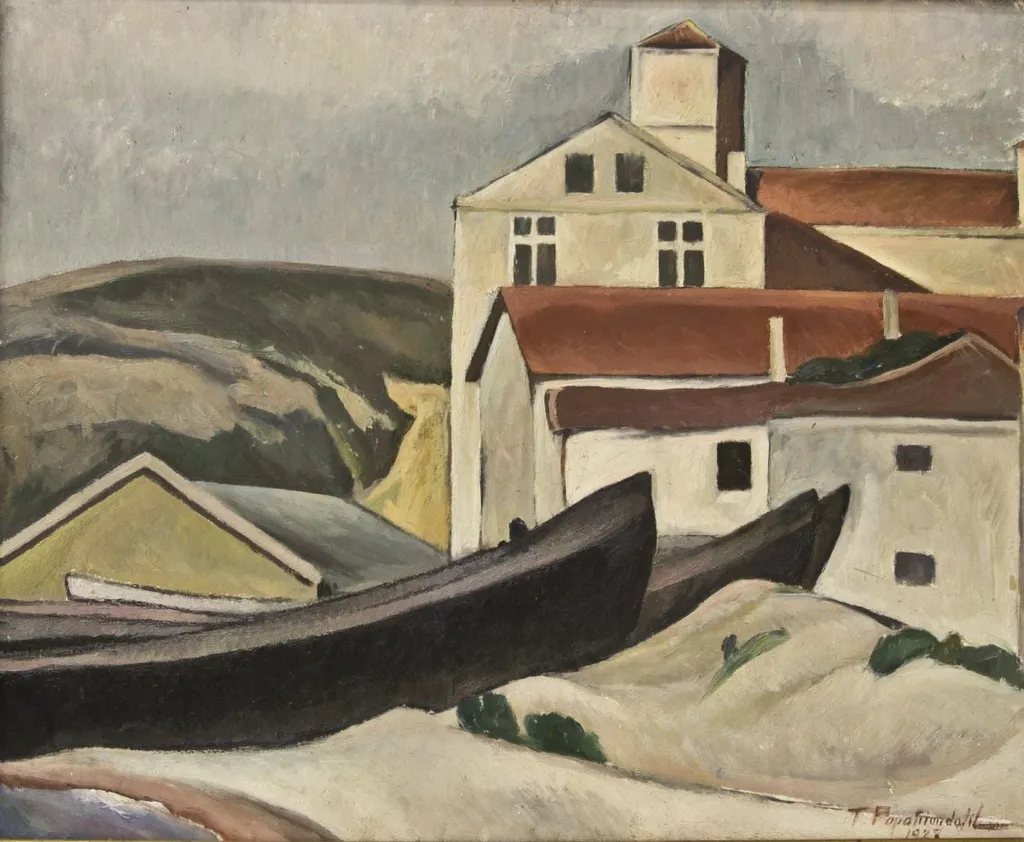 Peisaj din Balcic, by Tache Papatriandafil, 1927