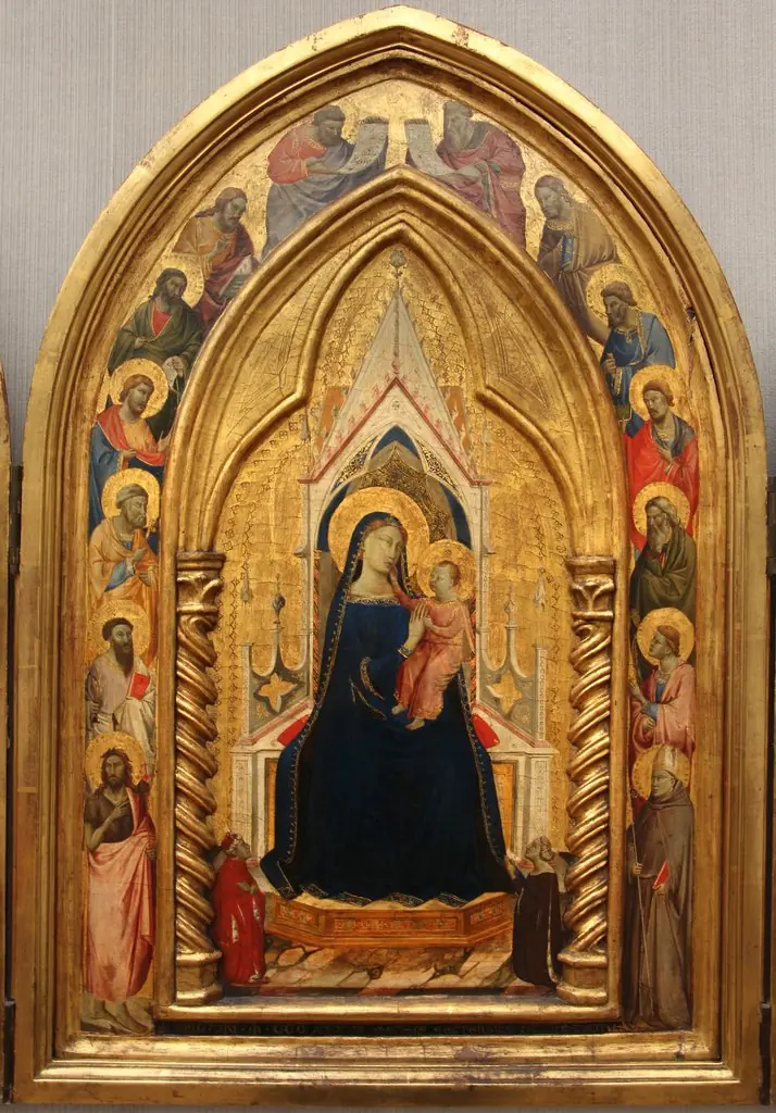 Central panel of the triptych, by Taddeo Gaddi