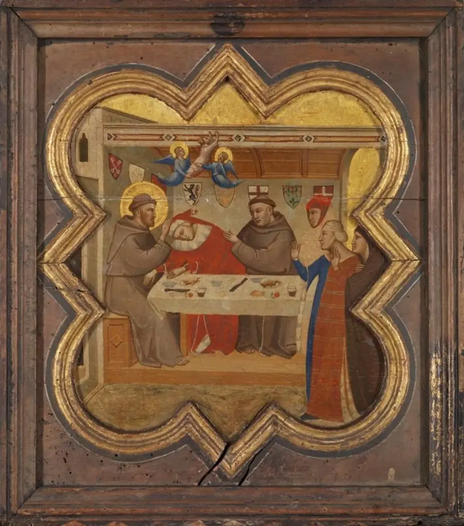 Death of the nobleman of Celano, by Taddeo Gaddi