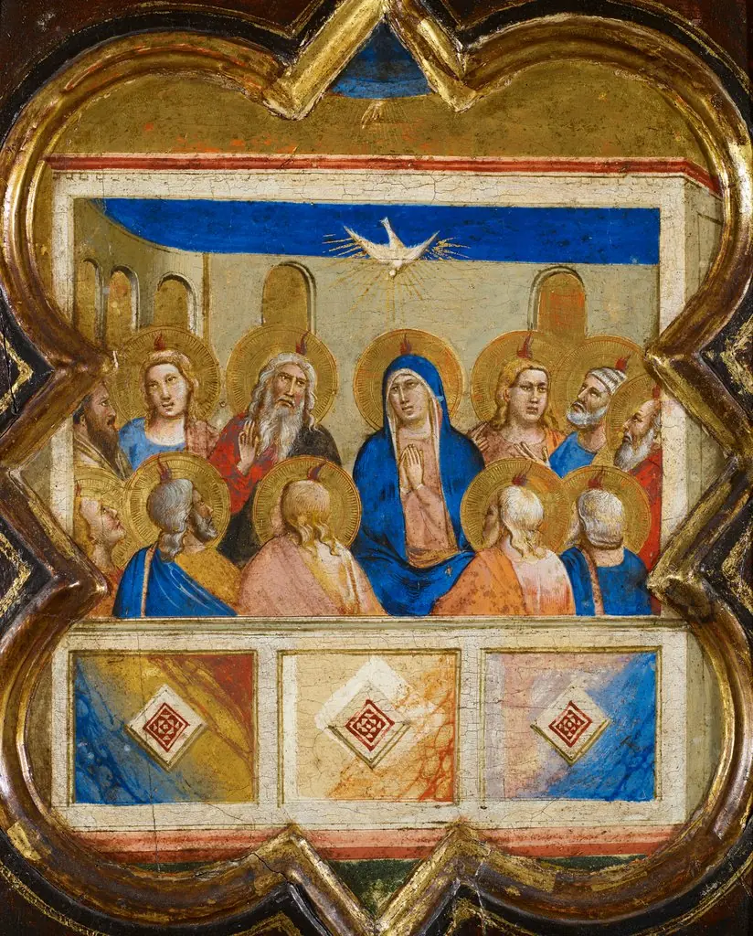 The outpouring of the Holy Spirit, by Taddeo Gaddi