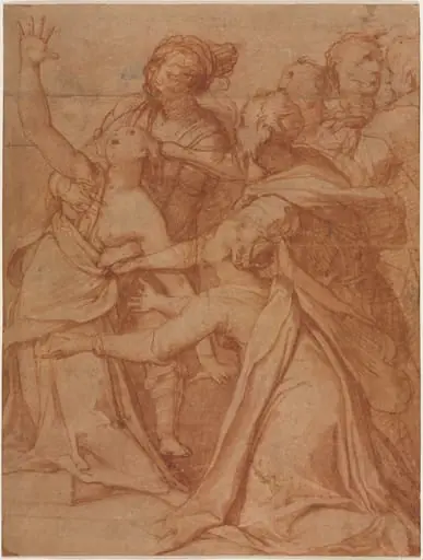 A Miracle of Saint Philip Benizzi: The Healing of a Demoniac Woman, by Taddeo Zuccari