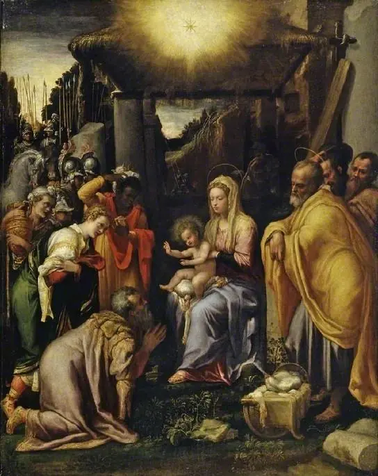 Adoration of the Kings, by Taddeo Zuccari