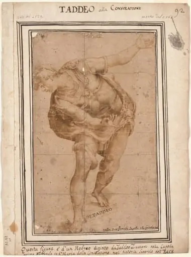Un Hebreo, from Christ Shown to the People (recto), by Taddeo Zuccari