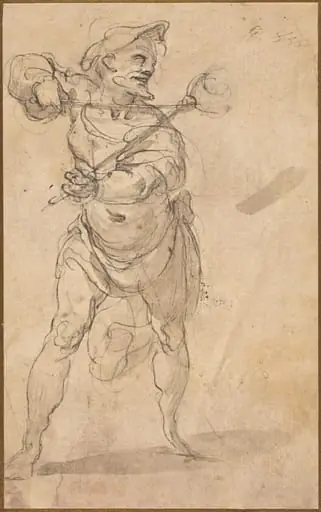 A Tormentor With Tongs, by Taddeo Zuccaro