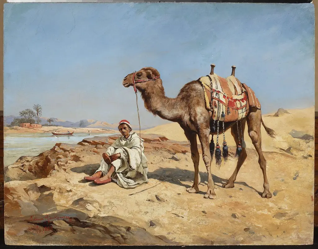 Arab in the desert, by Tadeusz Ajdukiewicz