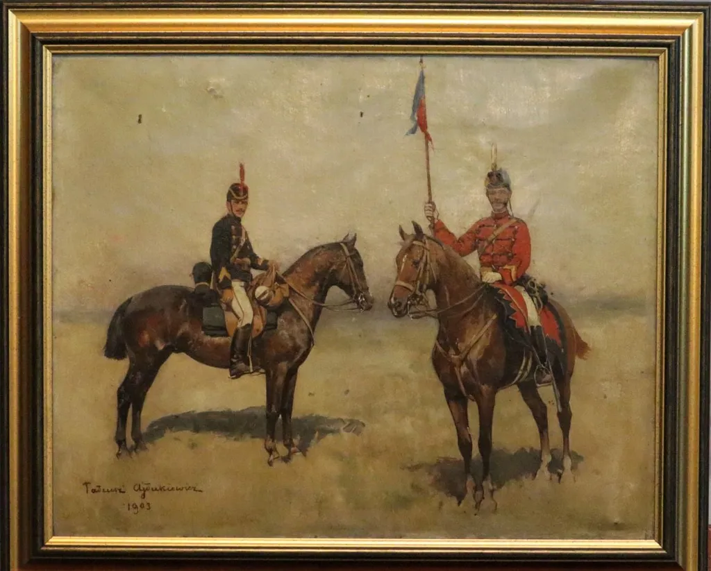 Doi soldați roșiori, by Tadeusz Ajdukiewicz, 1903