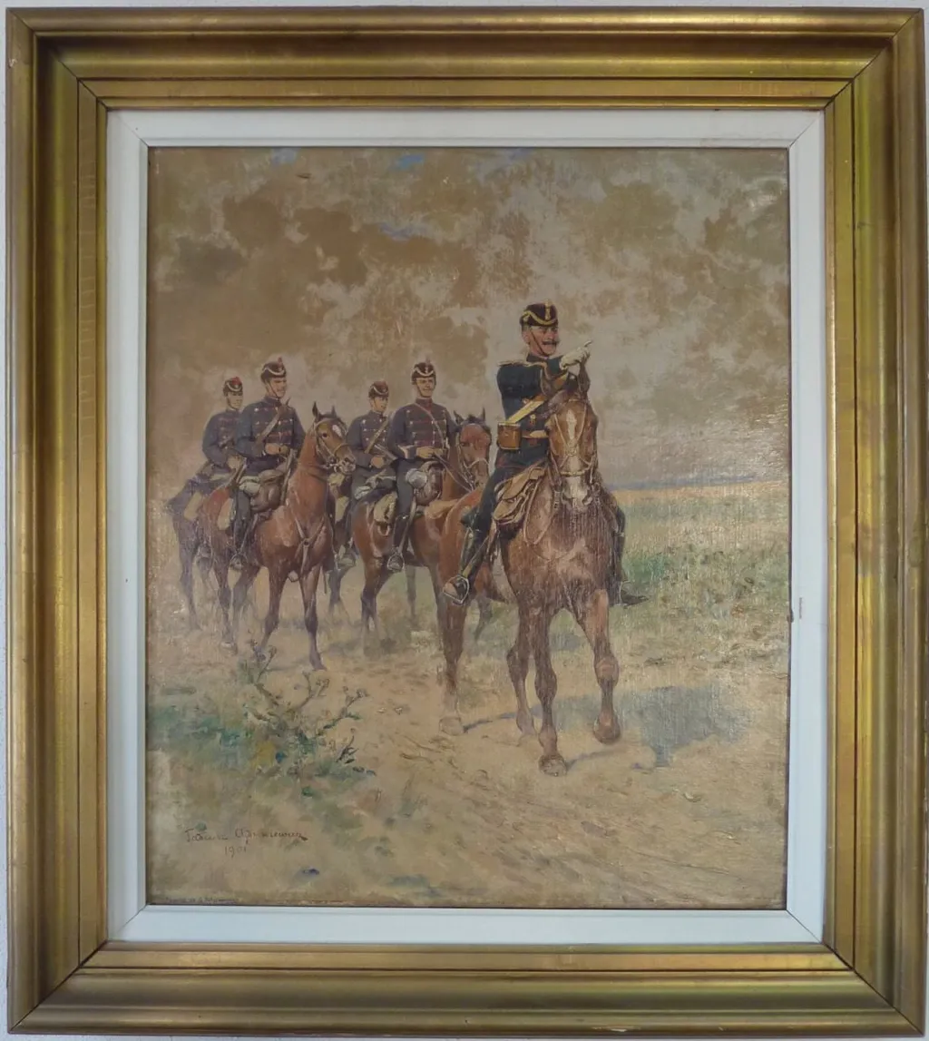 Grup de ostași călări, by Tadeusz Ajdukiewicz, unspecified