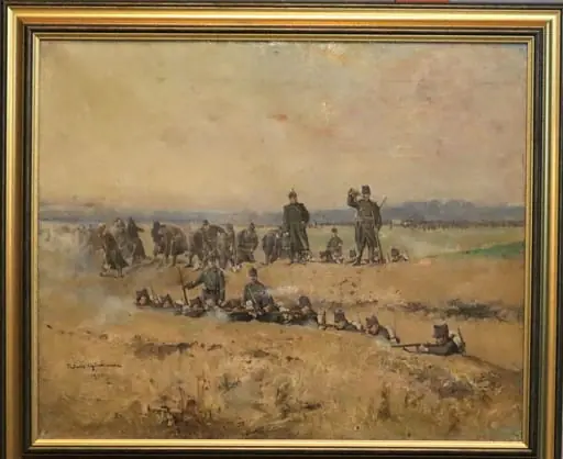 Soldați la instrucție, by Tadeusz Ajdukiewicz, 1902