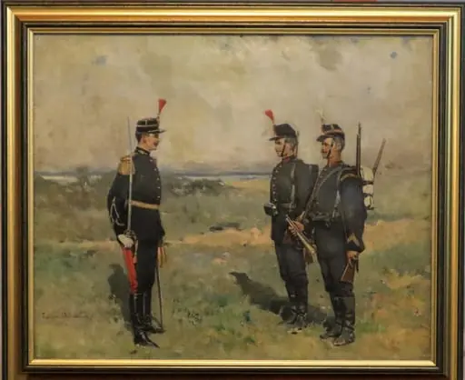 Un ofițer și doi soldați de geniu, by Tadeusz Ajdukiewicz, 1902