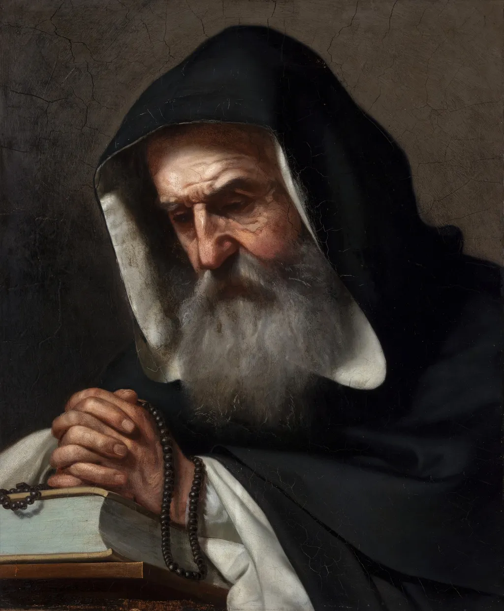 Study of a Monk, by Tadeusz Gorecki, oil, 1856