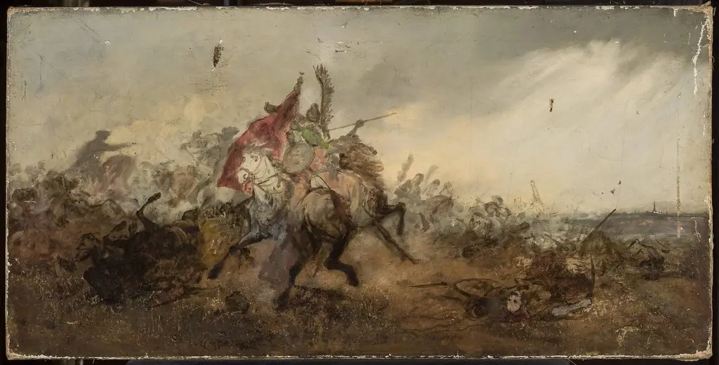 Battle of Vienna, sketch, by Tadeusz Rybkowski