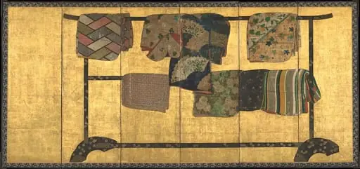 誰ヶ袖図屏風|Tagasode (“Whose Sleeves?”), 1624