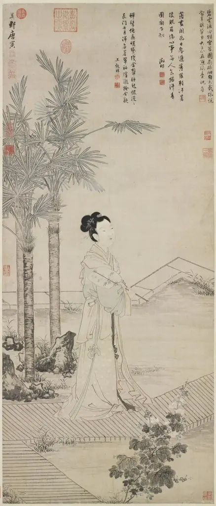 Lady Ban's Round Fan, by Tang Yin