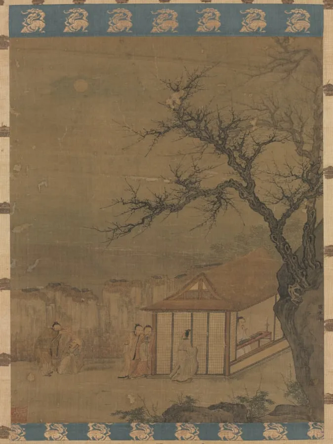 Listening to the Qin, by Tang Yin, unspecified, 1496