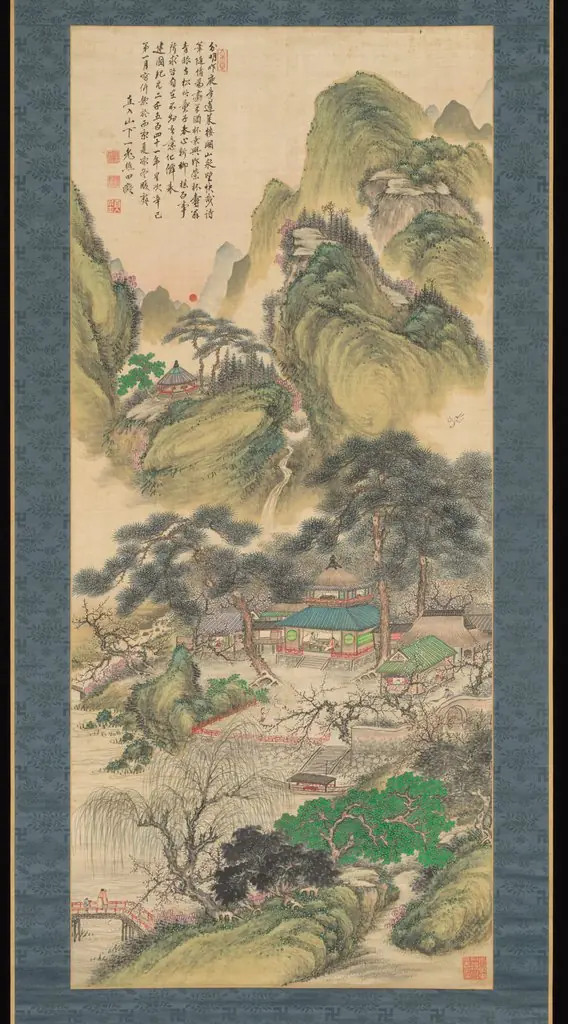 Spring Sunrise at Hōrai, by Tanomura Chokunyū