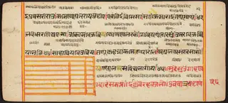 Tantric Manuscript "Sangrahani Sutra"