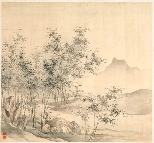 A Solitary Crane in the Bamboo Grove, by Tao Hong