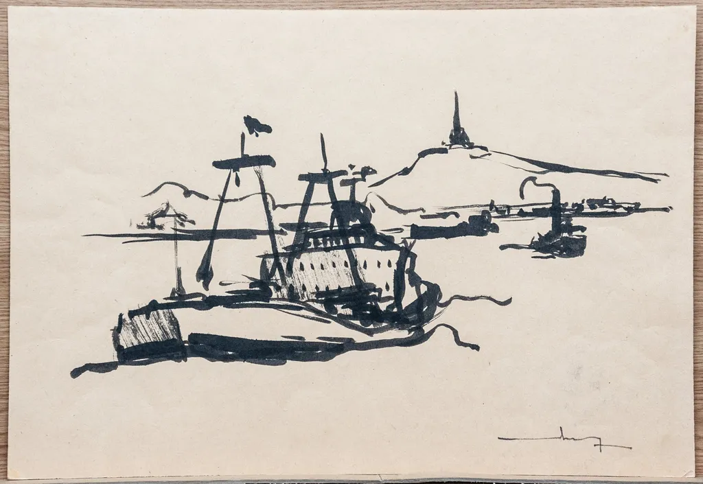 Pe firul Dunării, by Țarălungă Ion, 1950