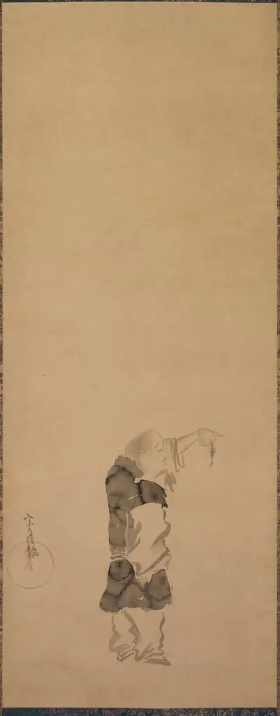Kenshu, Monk with Shrimp, by Tawaraya Sōtatsu