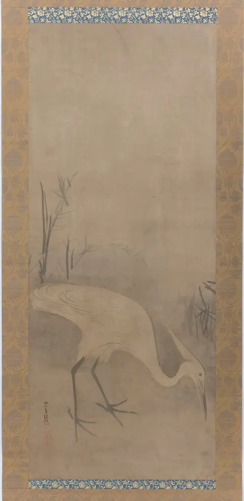 White Heron (Shirosagi zu), by Tawaraya Sōtatsu