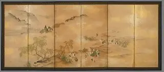 Tea Picking at Uji; Tea Party at Yoshida