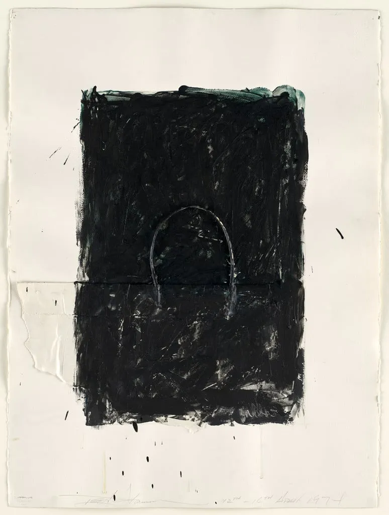 Untitled, by Ted Stamm, graphite, 1974