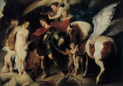 Perseus ja Andromeda, kopio Peter Paul Rubensin mukaan, by tekijä ei tiedossa