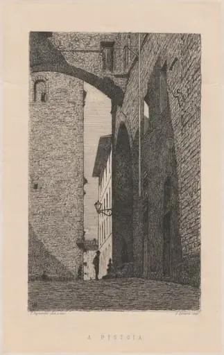A Pistoia [In Pistoia], by Telemaco Signorini