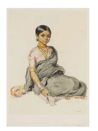 Telingi Girl named Perou from the Madras Region, 1850