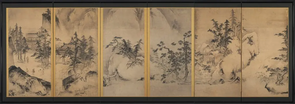 Winter and Spring Landscape, by Tenshō Shūbun