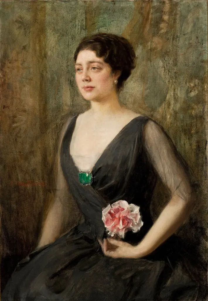 Portrait of Izabela Szembekowa, by Teodor Axentowicz