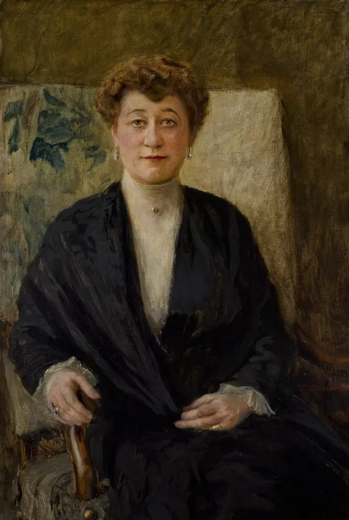 Portrait of Zofia Dolińska née Niesiołowska, by Teodor Axentowicz
