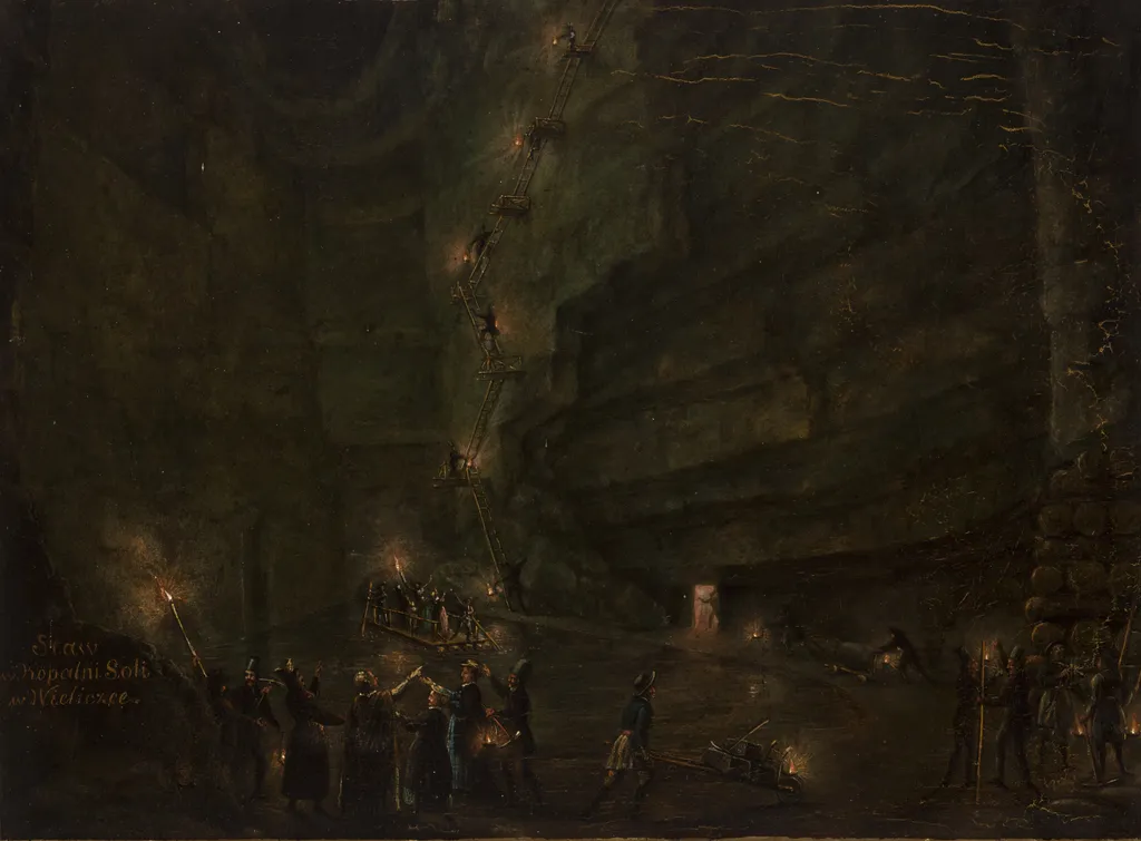 Pond in the Salt Mine at Wieliczka, by Teodor Baltazar Stachowicz, unspecified, 1846