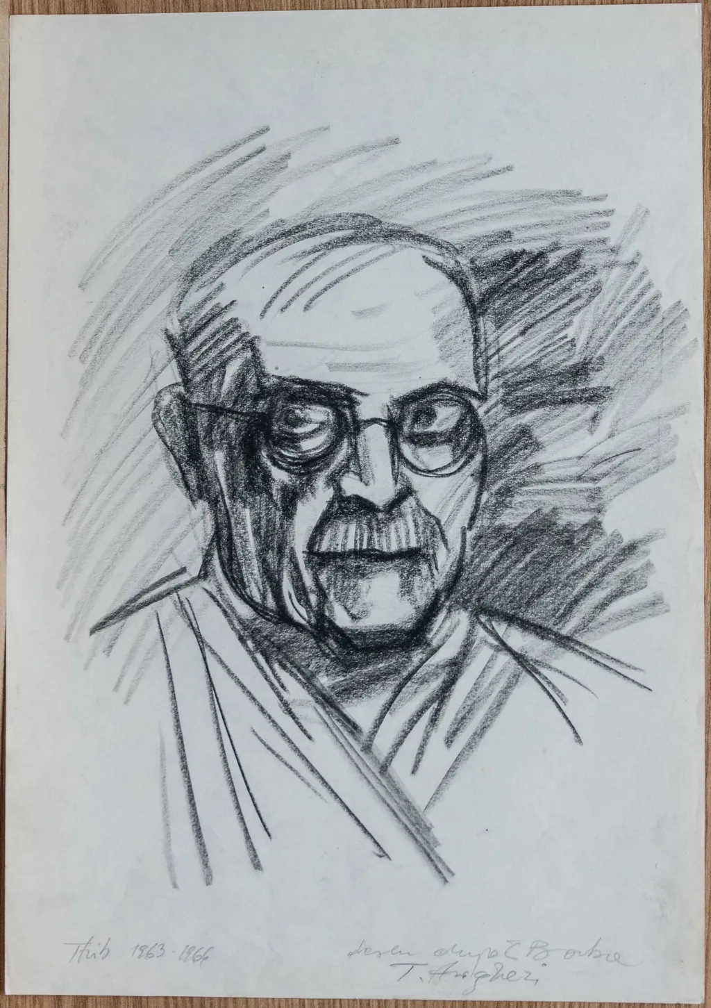 Desen după C. Baba – T. Arghezi, by Teodor Hrib, 1950