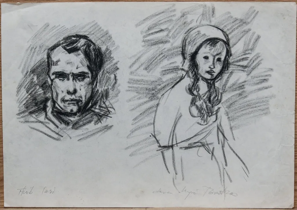 Desen după Tonitza, by Teodor Hrib, 1950