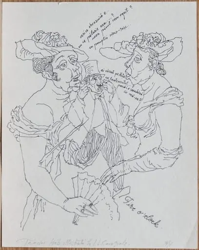 Ilustrație la I. L. Caragiale, by Teodor Hrib