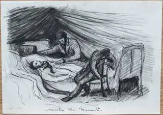 Moartea lui Gericault, by Teodor Hrib, 1950